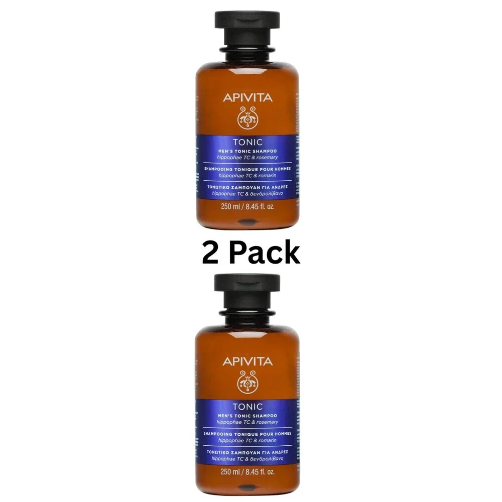 APIVITA Men's Tonic Shampoo Thinning Hair Loss Rosemary 8.45 oz 2 Pack NEW